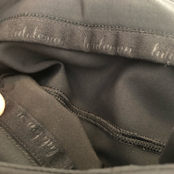 Lululemon ankle pants, black, EUC - Picture 7 of 8